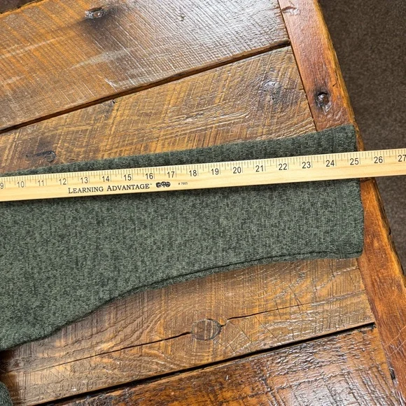 Woolrich XL Olive Pullover Fleece Snap Neck Pocket Outdoor Sweater - Picture 9 of 12
